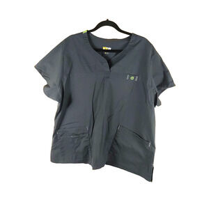 Wonder Wink Flex Gray Women's Scrub Top Size 3 X